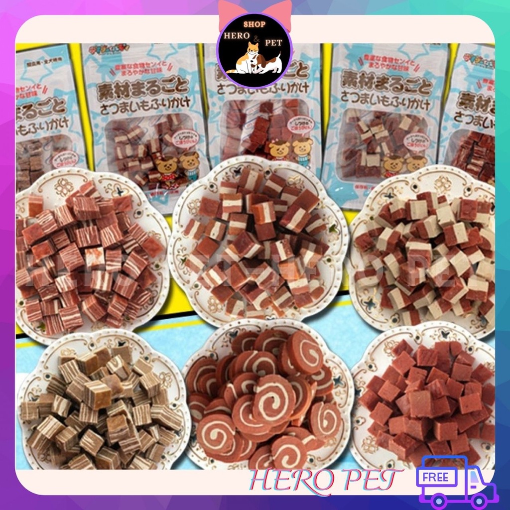 Bánh Thưởng Cao Cấp Cho Chó Mèo gói 100g  - Hero Pet