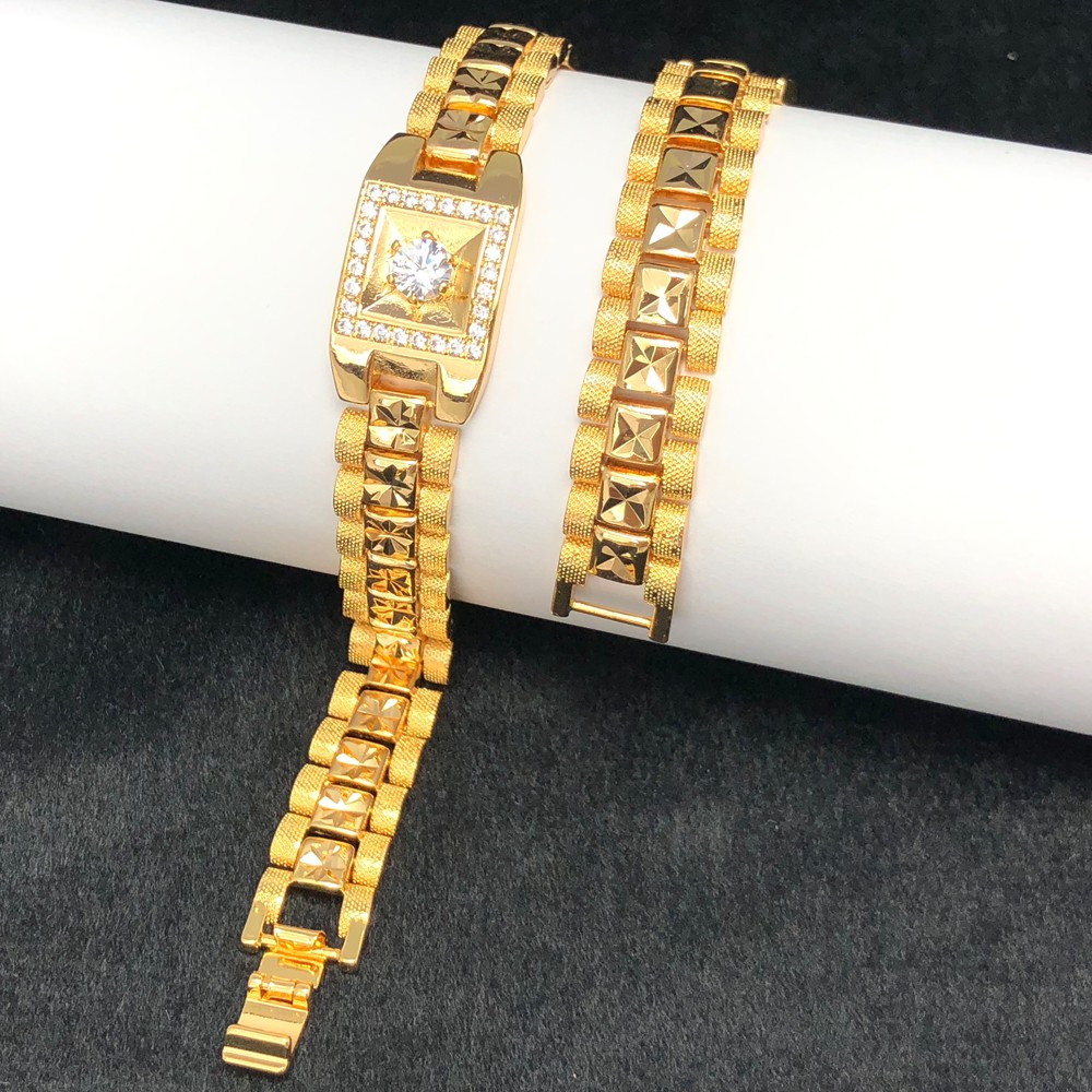 Lắc Tay Nam Nữ Mạ Vàng 18K Cao Cấp - LT003L16