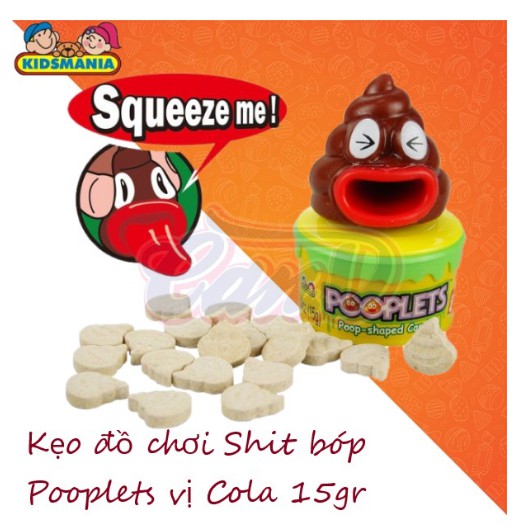 [Siêu ngon] Kẹo đồ chơi Shit bóp Pooplets vị Cola 15gr xách tay Mỹ