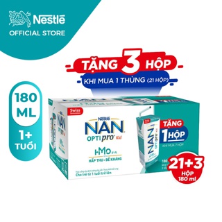 Thùng 24 Hộp Sữa Dinh Dưỡng Pha Sẵn Nestlé NAN OPTIPRO Kid 3x(8x180ml) – MUA 7 TẶNG 1