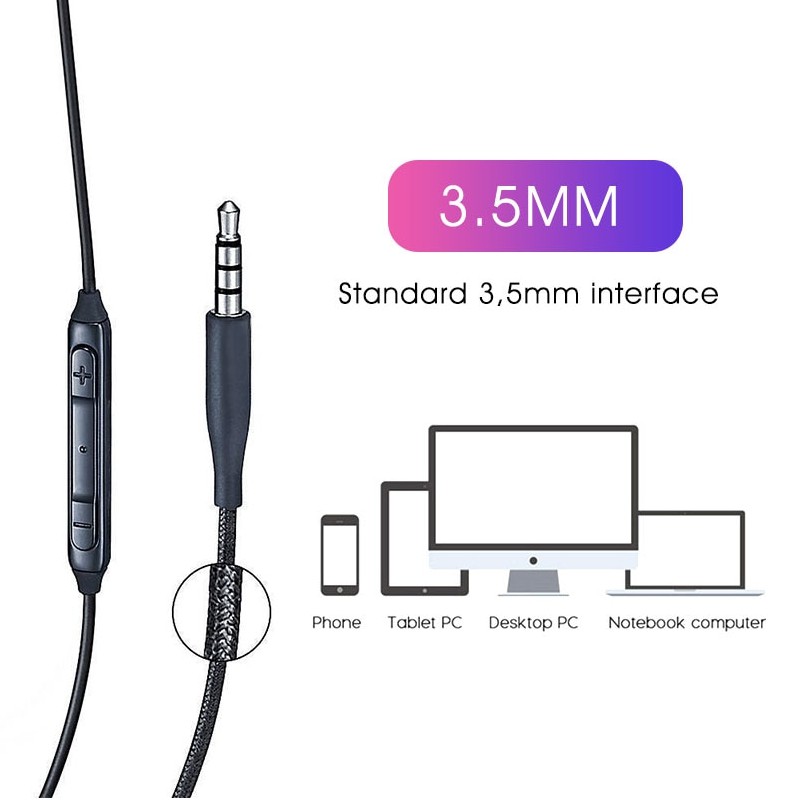 Tai Nghe Samsung Nhét Tai Có Dây AKG EO-IG955 Đầu Tròn 3.5mm Có Mic Nút Điều Khiển Đa Năng Xài Cho Galaxy S7 S8 S9 S10