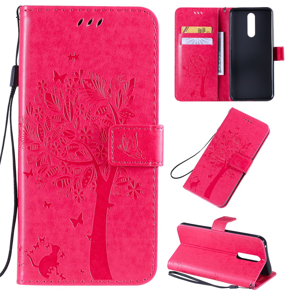 Bao da điện thoại dập nổi họa tiết cây độc đáo cho OPPO F11/F11 PRO | BigBuy360 - bigbuy360.vn