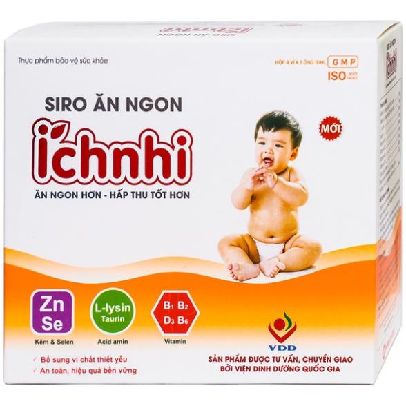 Siro Ăn Ngon Ích Nhi.Bé Hết Biếng Ăn,Tiêu Hóa Tốt,Tăng Đề Kháng.Hấp Thu Dưỡng Chất