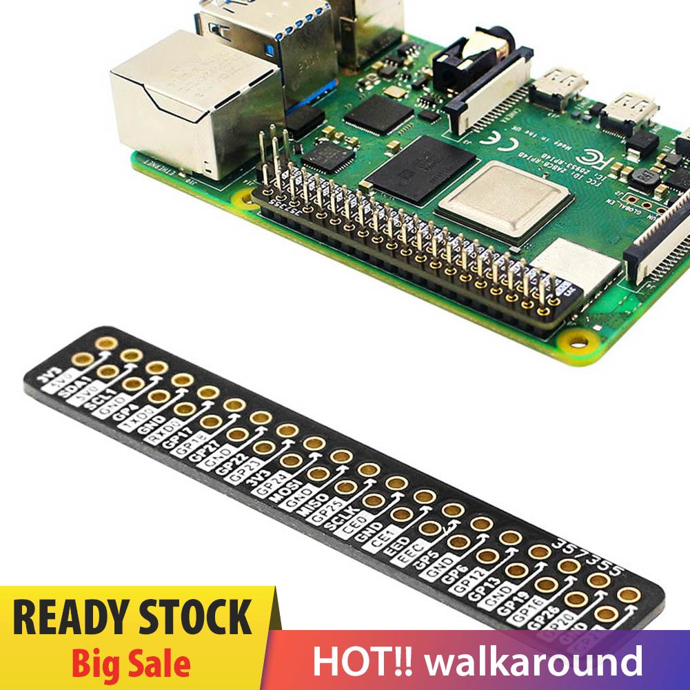 walkaround Raspberry Pi 4B GPIO Reference Board Fit for Raspberry Pi 2 Type B/ B+