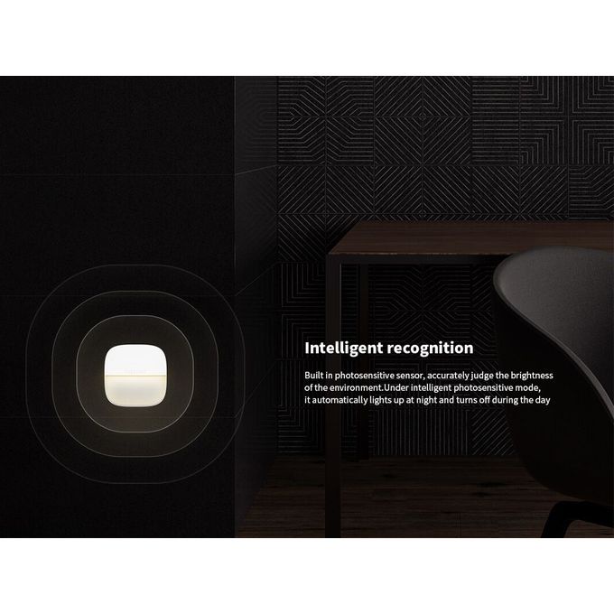 Đèn cảm biến Yeelight Plug-in Night Light, Đèn ngủ ánh sáng vàng 2500K, Cắm điện tiêu thụ công suất thấp 0,4W