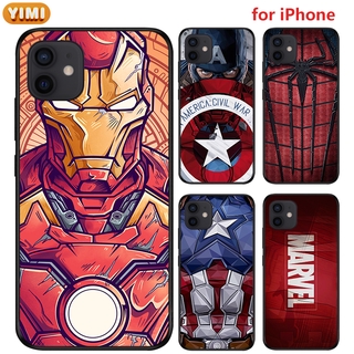 Ốp Lưng Nhựa Dẻo In Hình Iron Man Cho iPhone 13 5 5s Se 12 Pro Max Mini