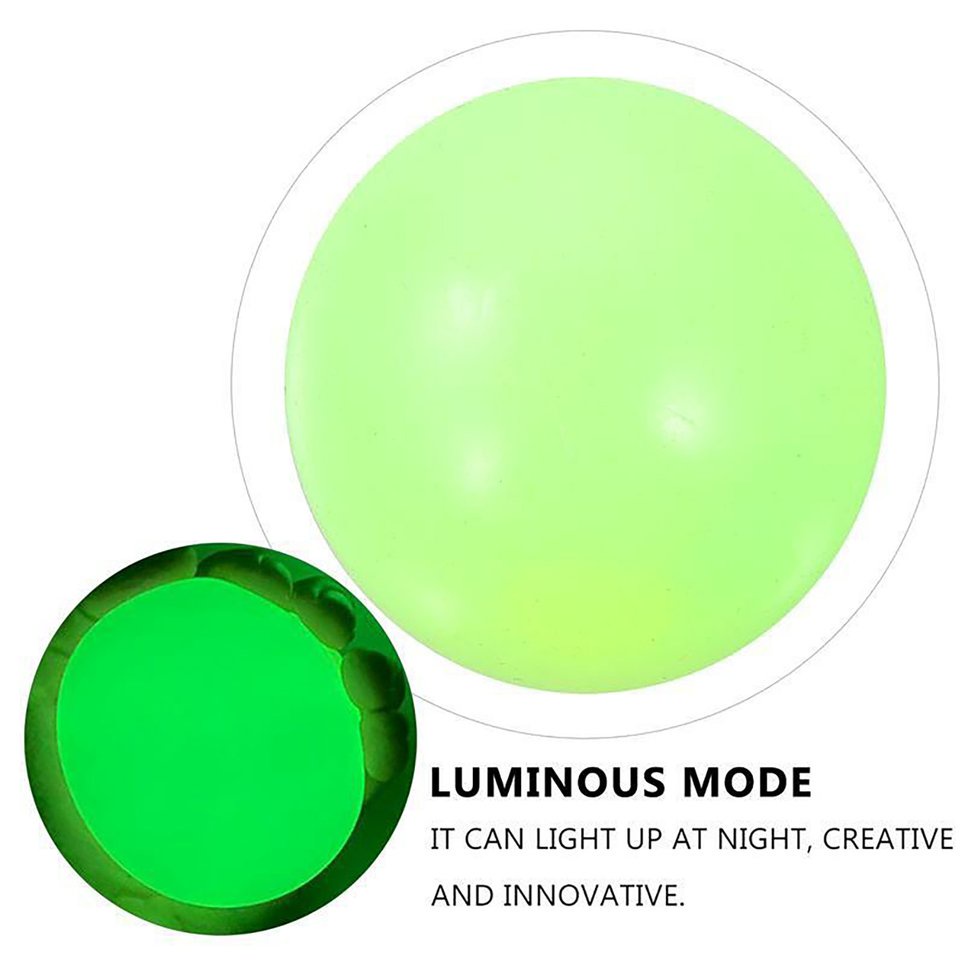 Throwing Balls Luminous Sticky On Ceiling Stick Wall Ball Sticky Squash Ball