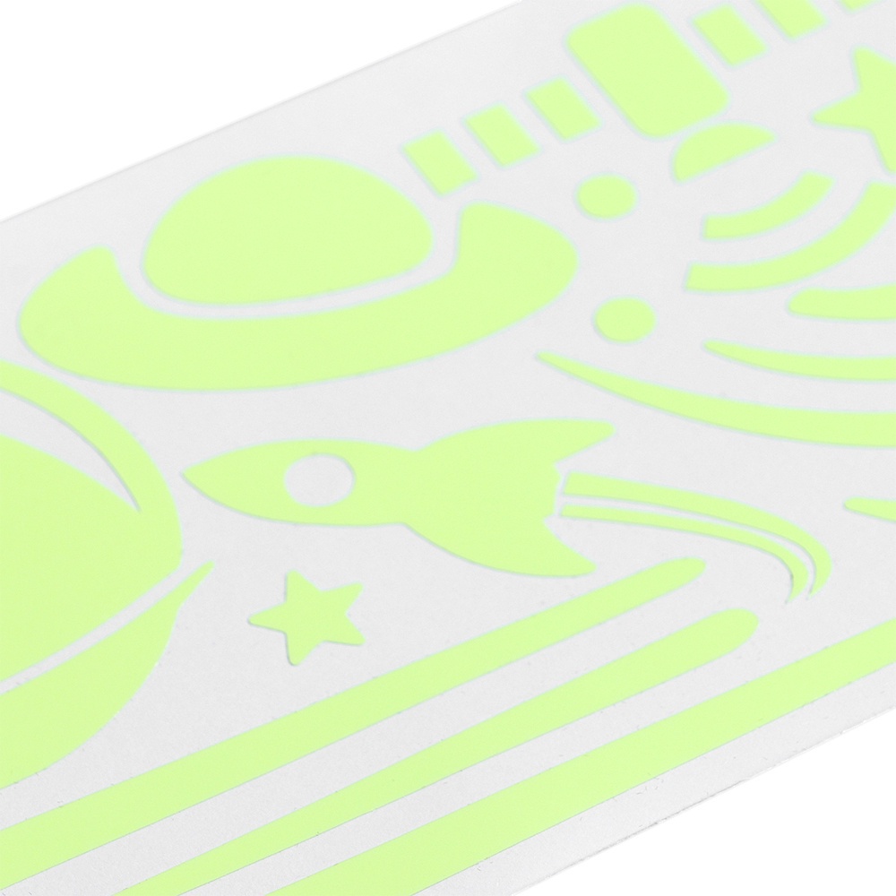 Giấy Dán Tường Dạ Quang Hình Tàu Vũ Trụ Trang Trí Phòng Ngủ Trẻ Em DIY