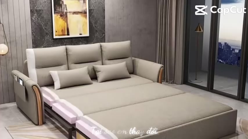 [TẶNG GỐI ] Sofa giường thông minh gấp gọn, khung thép, Sofa Bed nệm cao su bảo hành 72 tháng | BigBuy360 - bigbuy360.vn
