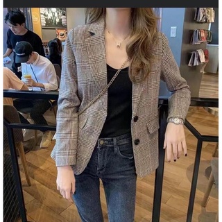 áo Blazer kẻ caro