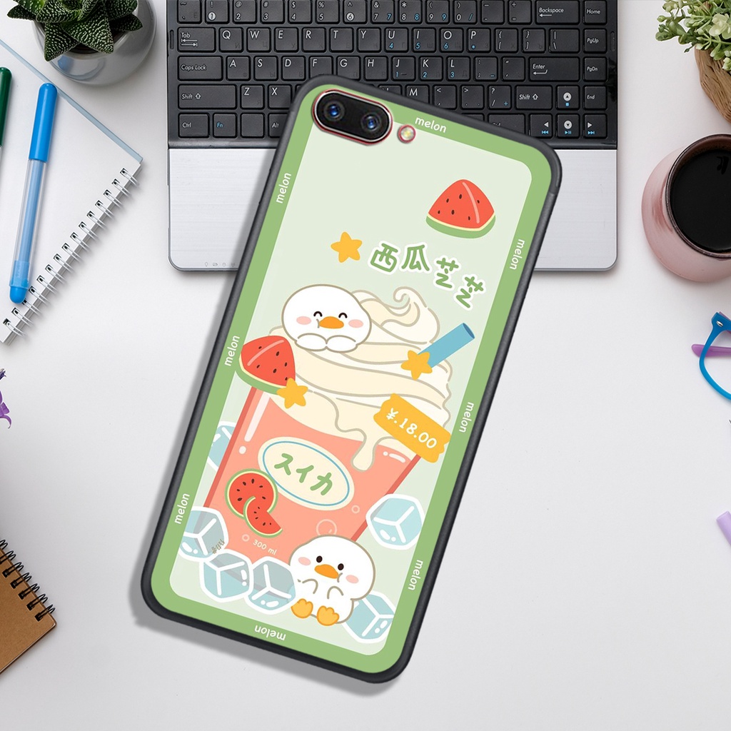 Ốp Lưng OPPO  A3S  - A5 -A1K - A71 - A83 , In Hình '' Gấu Kem Tà Tưa" Đáng Yêu.