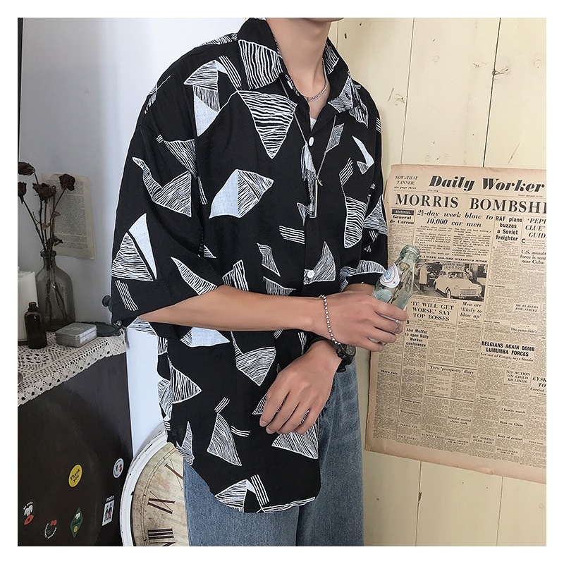 Áo Sơ Mi Tay Lỡ Dáng Rộng Thời Trang Dành Cho Nam Giới Tf1 | BigBuy360 - bigbuy360.vn