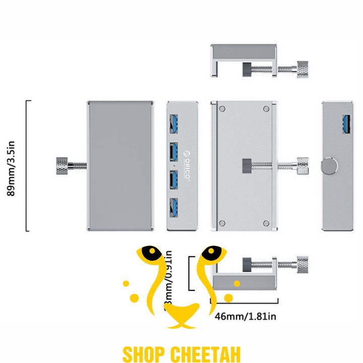 Bộ chia 4 cổng USB 3.0 – Hub Orico MH4PU – Chính Hãng – Bảo hành 12 tháng – USB3.0 Four – Port Hub