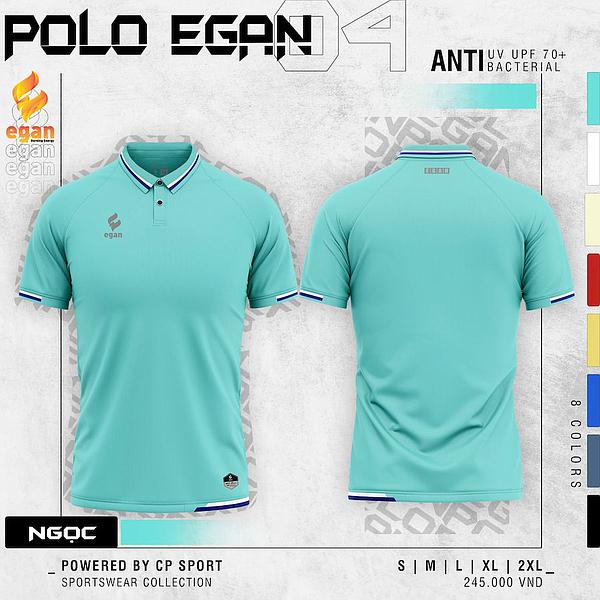 Áo thời trang nam, áo polo có cổ tay ngắn Egan 4 UV - Dungcusport