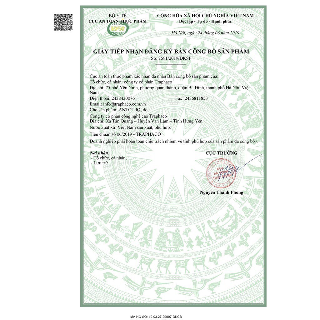 ANTOT IQ - Hỗ trợ giúp trẻ phát triển chiều cao và trí tuệ (dược Traphaco)