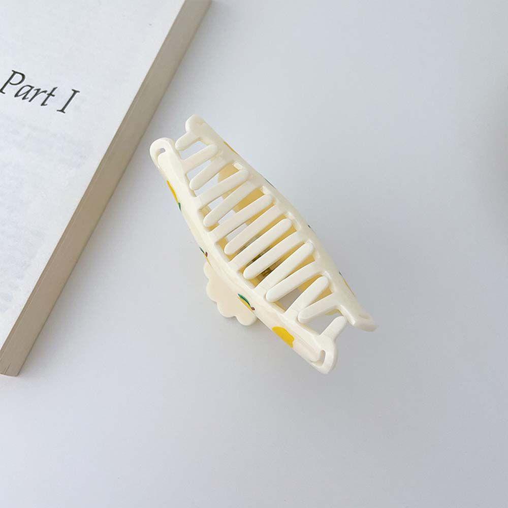 Kẹp Tóc Càng Cua Họa Tiết Trái Cây Đơn Giản Phong Cách Retro Hàn Quốc WMES15H