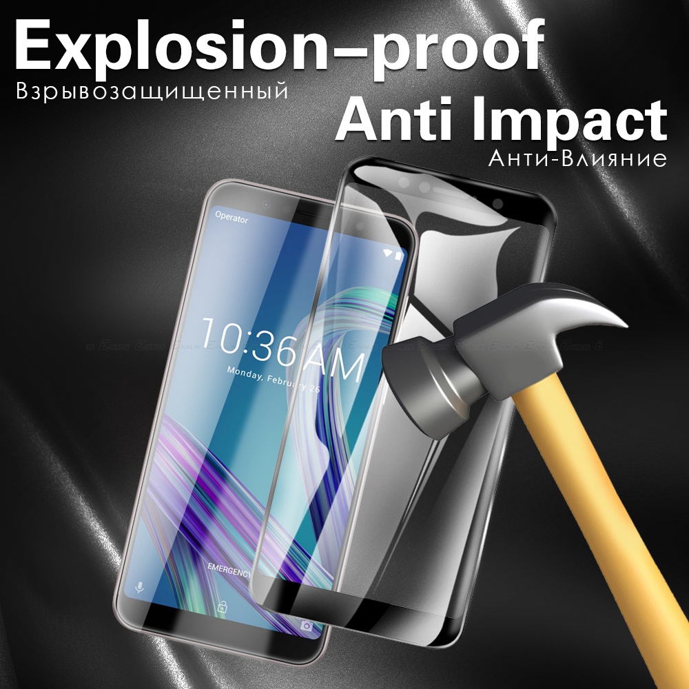 Kính Cường Lực Bảo Vệ Toàn Màn Hình Cho Asus ZenFone Max Plus Pro M1 M2 Shot ZB633KL ZB634KL ZB602KL ZB631KL