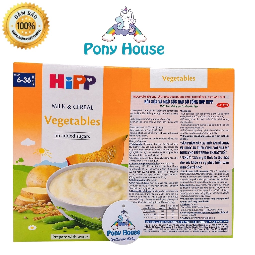 Bột ăn dặm HiPP 250g - Đủ vị Cho Bé Từ 4 Tháng 6 Tháng Date 2023