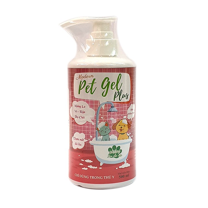 Sữa Tắm Diệt Ve Rận Bọ Chét Chó Mèo Modern Pet Gel PLUS 500 ml Giá Rẻ