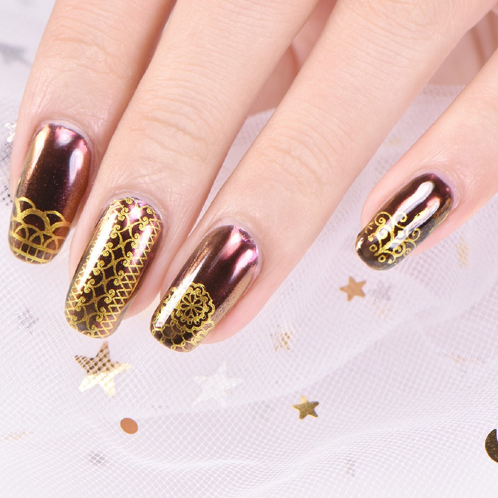 [Hàng mới về] Miếng dán trang trí móng BEAUTYBIGBANG tạo họa tiết nghệ thuật