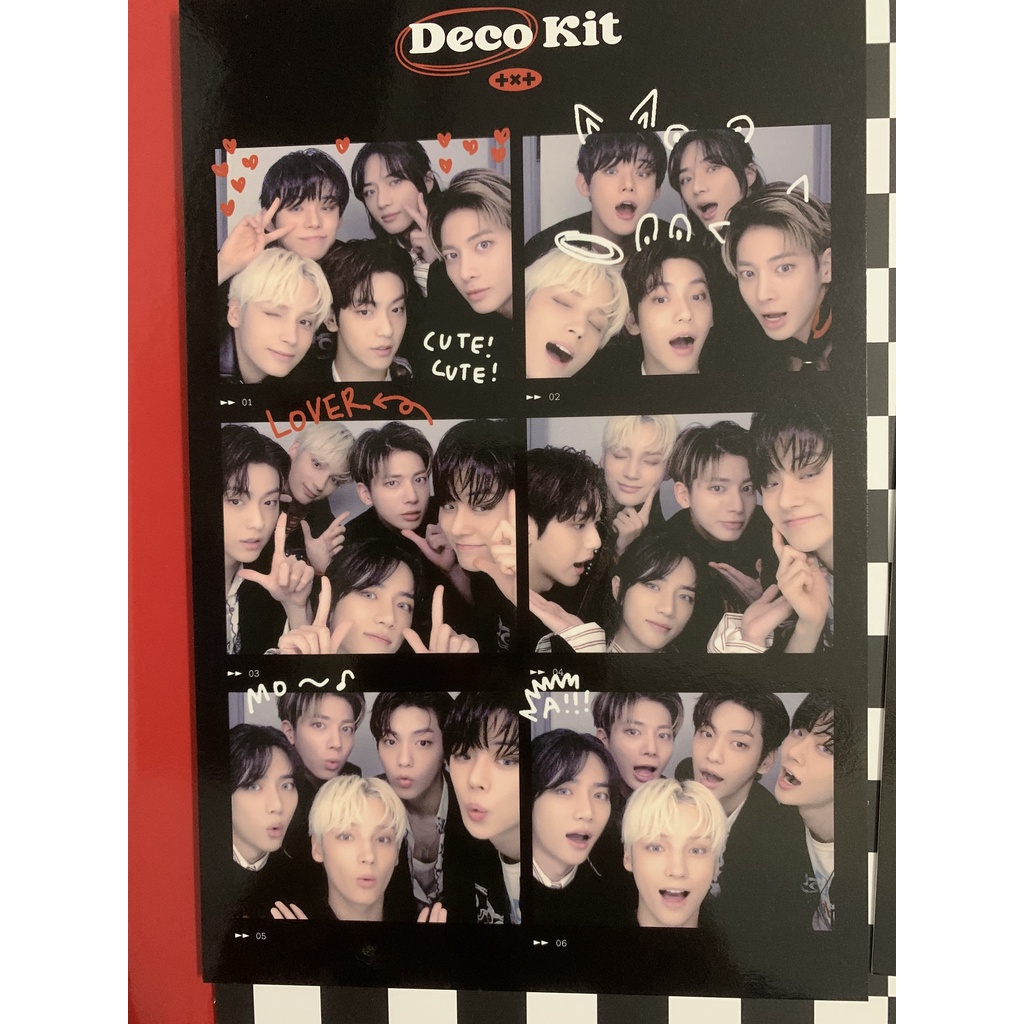 4 cuts/ 6 cuts photo set các thành viên nhóm nhạc TXT hàng chính hãng  deco 2022