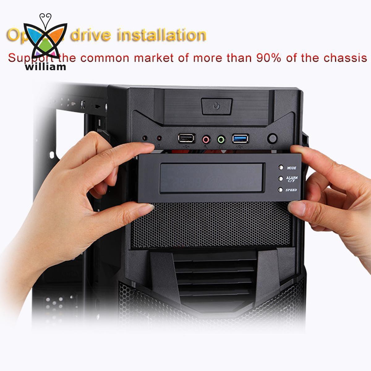 Bảng Điều Khiển Quạt Tản Nhiệt Cpu Trước Màn Hình Lcd 3 Tốc Độ 5.25 Bay | BigBuy360 - bigbuy360.vn
