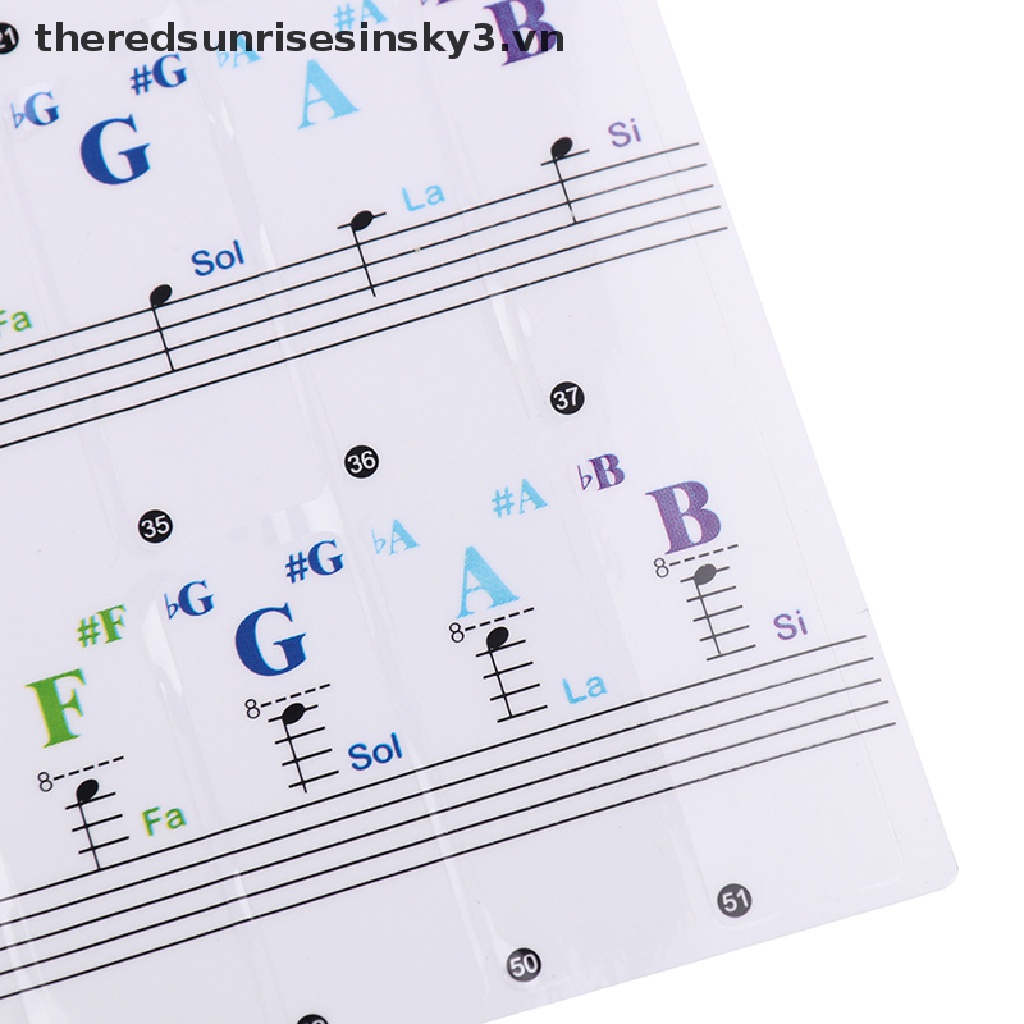 Miếng Dán Phím Đàn Piano Trong Suốt Theredsunrisinsky3