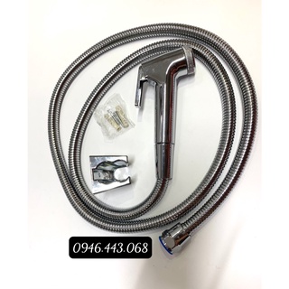 Bộ xịt vệ sinh inox đầu mạ cò cao