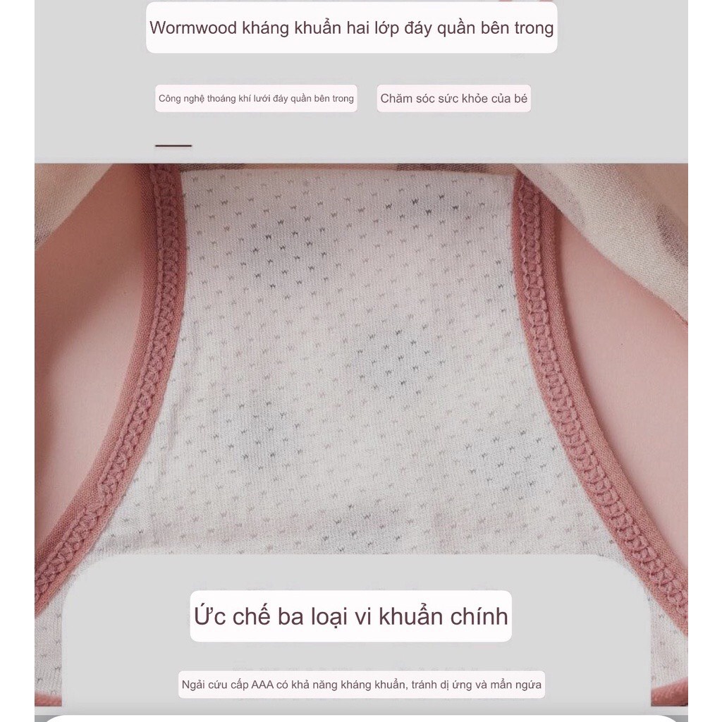 Quần chip bé gái MIKODA Combo 3 chiếc Quần lót đùi  Quần tam giác cotton cao cấp  bé gái size đại mềm mại QL6