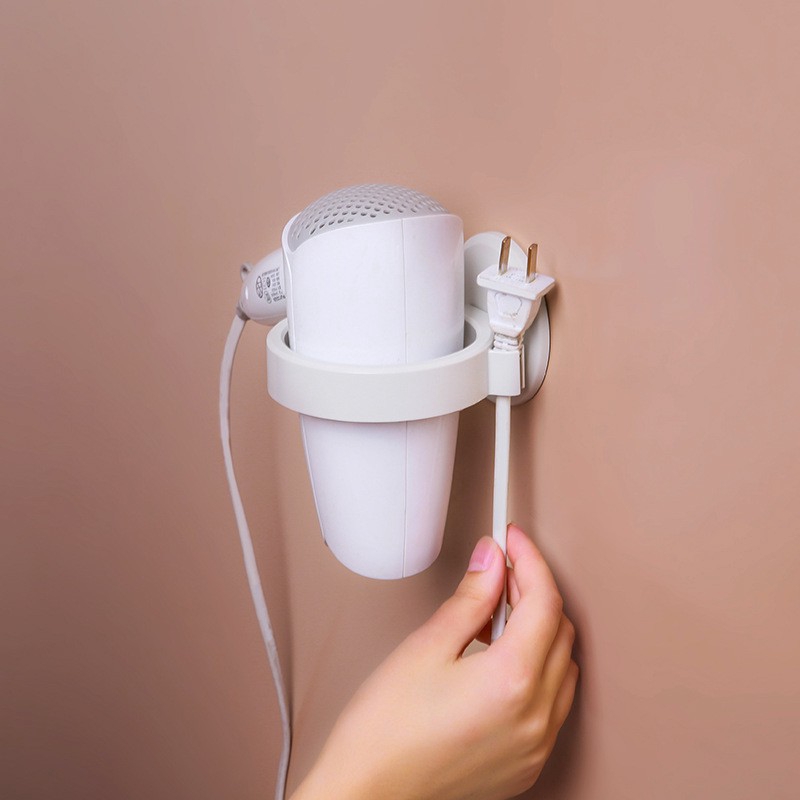 SUPO DEPOT - Giá đỡ máy sấy tóc gắn tường màu sắc tương phản tiện dụng cho phòng tắm chất lượng cao