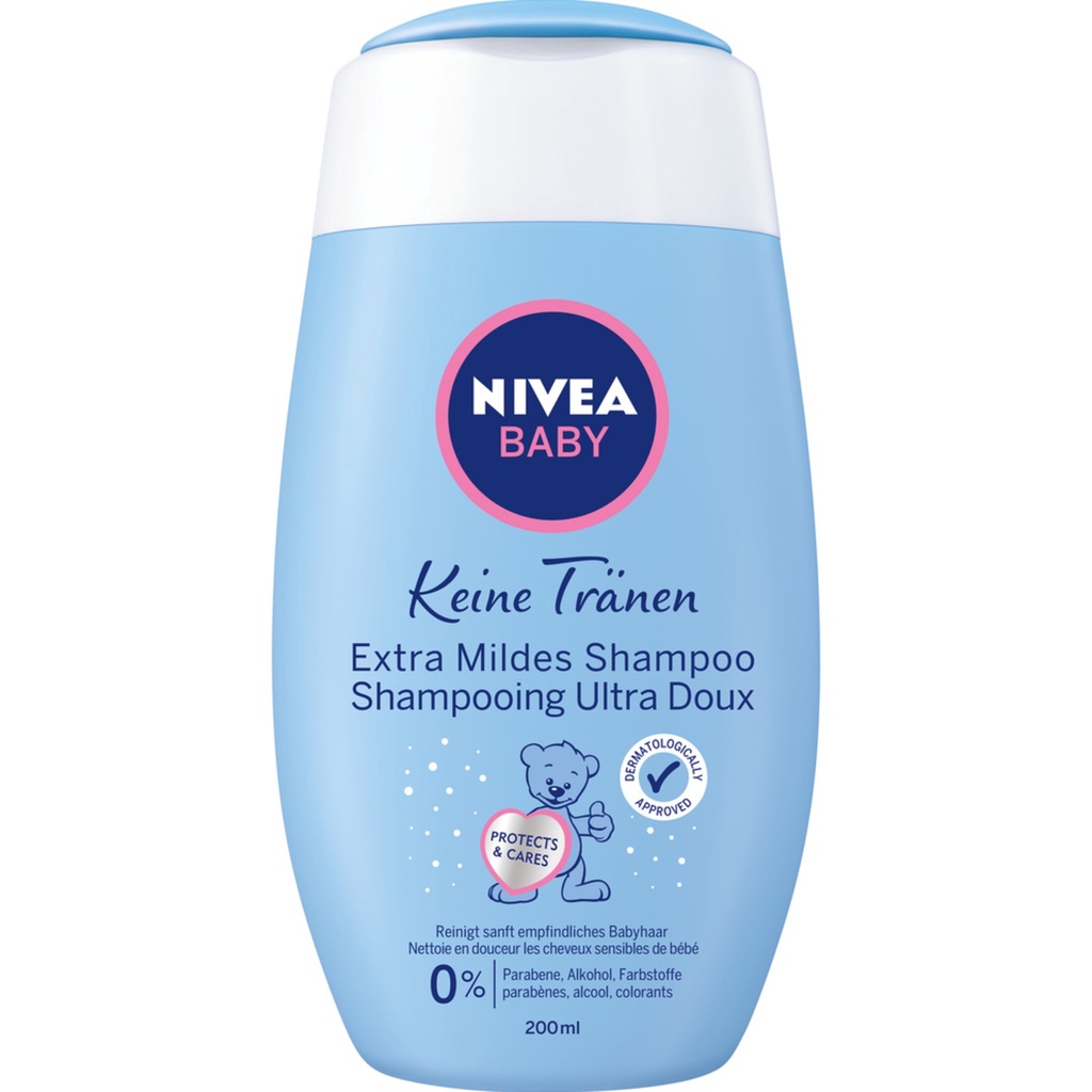 Sữa tắm gội 2in1 Nivea Baby và Dầu gội cho bé Nivea Baby Extra Mildes,200ml- 500ml