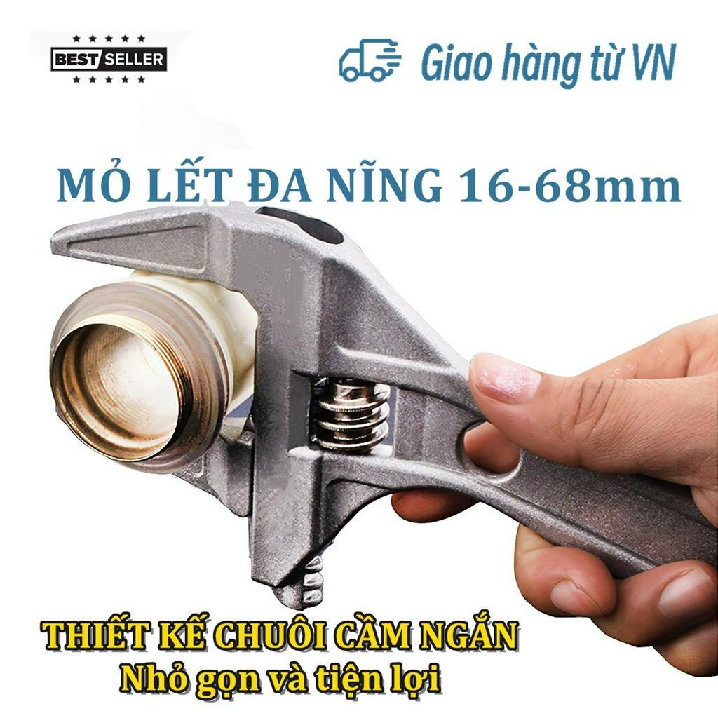 Mỏ lết Cờ lê vặn ống nước độ mở 6-68mm