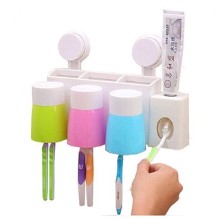 Dụng Cụ Nặn Và Nhả Kem 3 Cốc Đánh Răng Tự Động Tiện Dụng – đồ dùng phòng tắm đa năng
