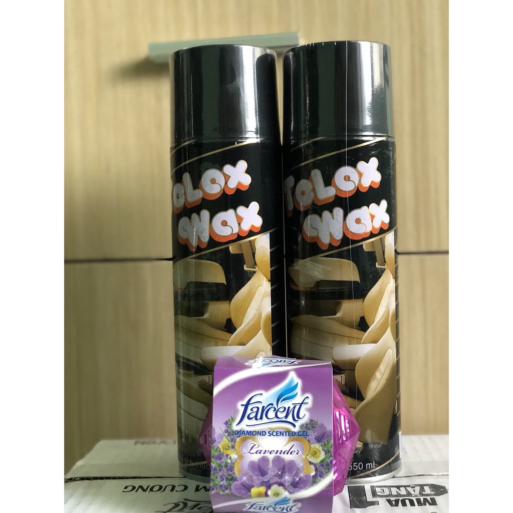 Chai xịt làm bóng da, dưỡng nhựa Telox Wax 550ml