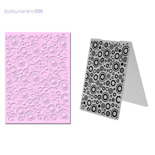 Joe✰ 1pc Jingling Bell Plastic Embossing Folder Template For Scrapbooking DIY