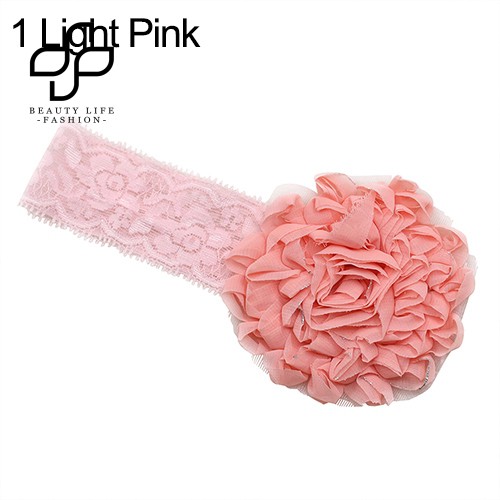 Băng đô thun đính hoa xinh xắn cho bé gái