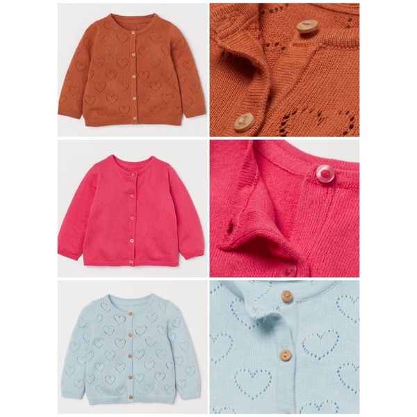 Áo khoác cardigan mềm hàng chuẩn HM Đức