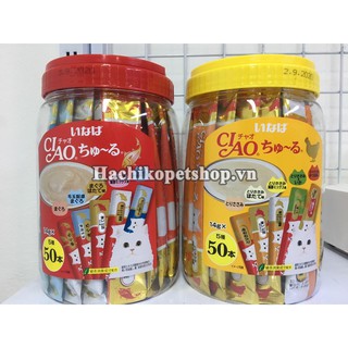 CIAO CHURU HỘP NHỰA 50 QUE