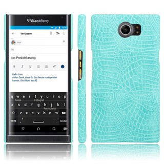 For BlackBerry Priv Case Crocodile Pattern Skin Hard Cover