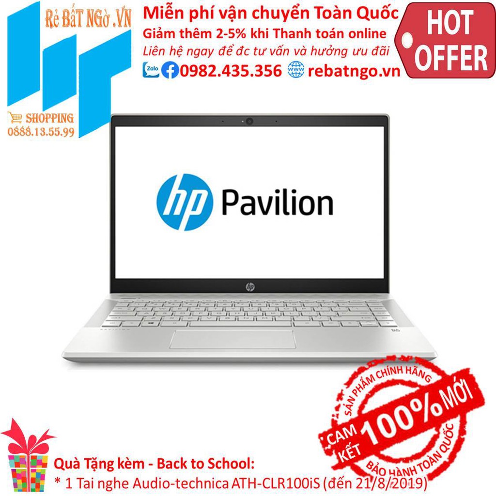 Laptop HP Pavilion 14-ce2041TU 14 FHD_i5-8250U_4GB_1TB HDD_UHD 620_Win10_1.6 kg