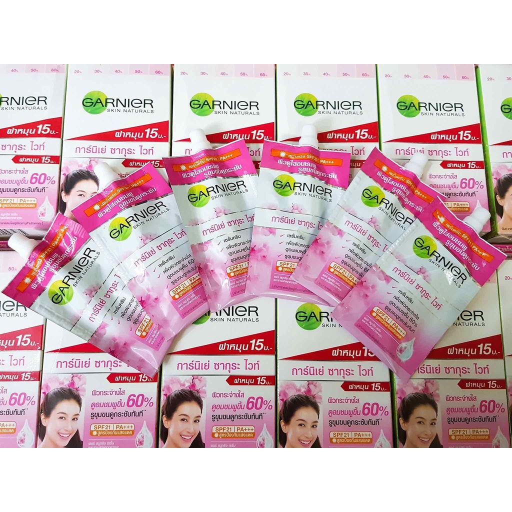 Hộp 6 gói kem dưỡng da cao cấp GARNIER  7ml Thái lan chính hãng