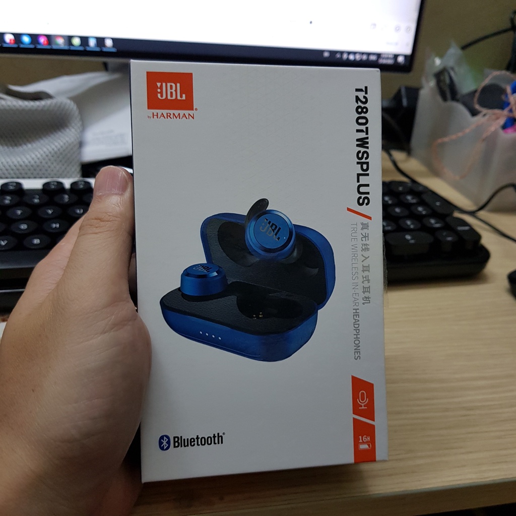 Tai nghe JBL T280TWS plus, bluetooth 5.0, kháng nước ipx5, bass cực sâu và căng