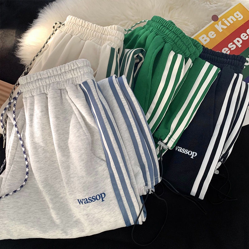 Quần Dài Thể Thao Nam Có Sọc Thời Trang Hàn Quốc