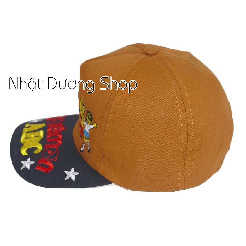 Nón kết Doraemon dành cho trẻ em từ 3-5 tuổi - Đỏ &amp; đen ABC Chất liệu Sam Sung kết hợp với vải Cotton tạo nên sự thoáng