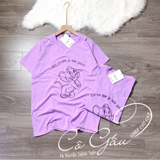 Áo phông chuột tím