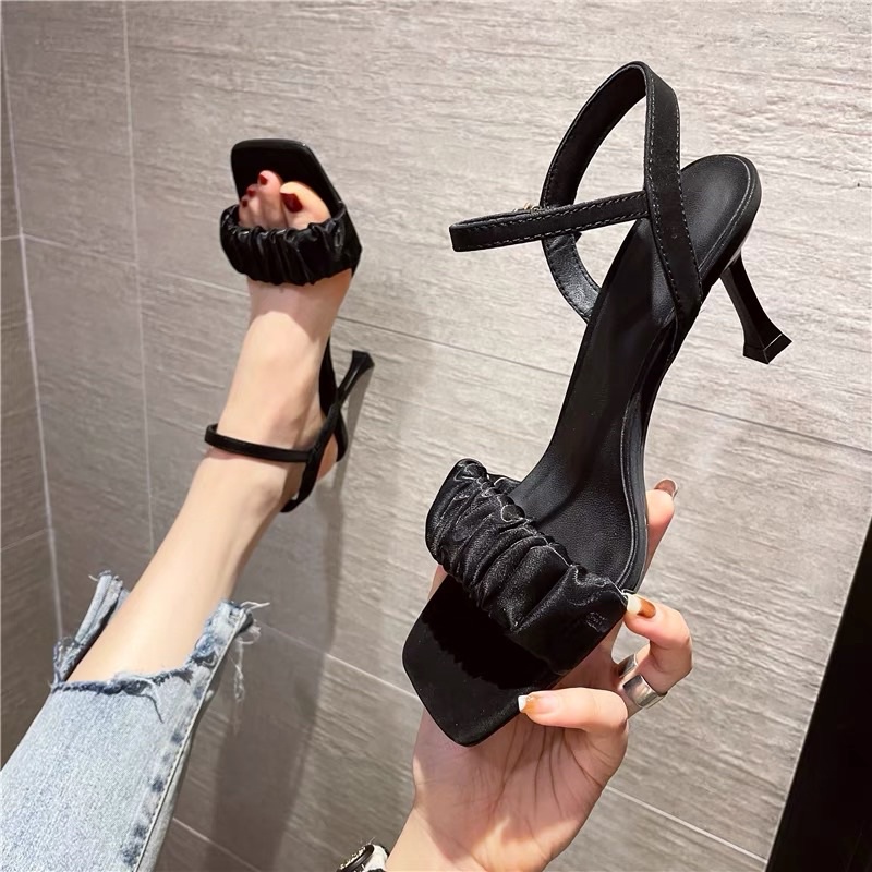 Sandals Cao Gót Hở Mũi, Giày Cao Gót Hở Mũi, Xăng Đan Cao Gót