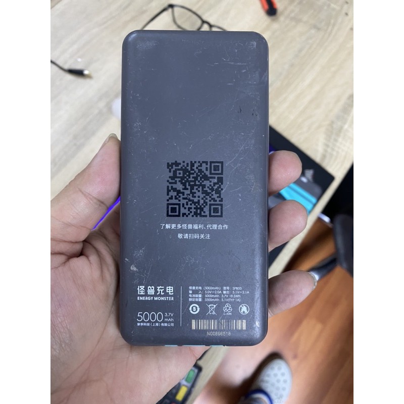 [Mã 2404EL10K giảm 10K đơn 20K] pin dự phòng 5000mah kèm cáp