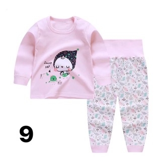Set/ bộ cạp cao cotton dài tay