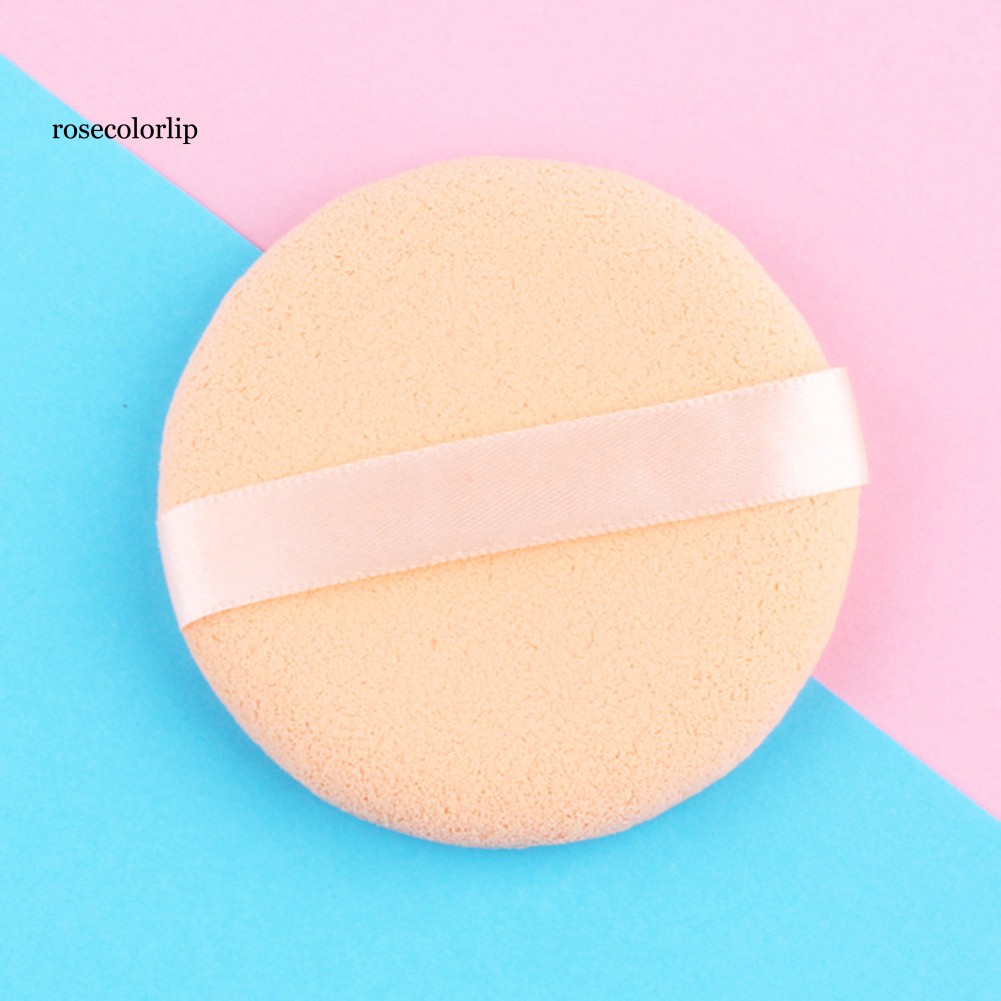 [Hàng mới về] Bộ 5 mút xốp tròn mềm đường kính 7.5cm dùng để dặm phấn kem trang điểm nền | BigBuy360 - bigbuy360.vn