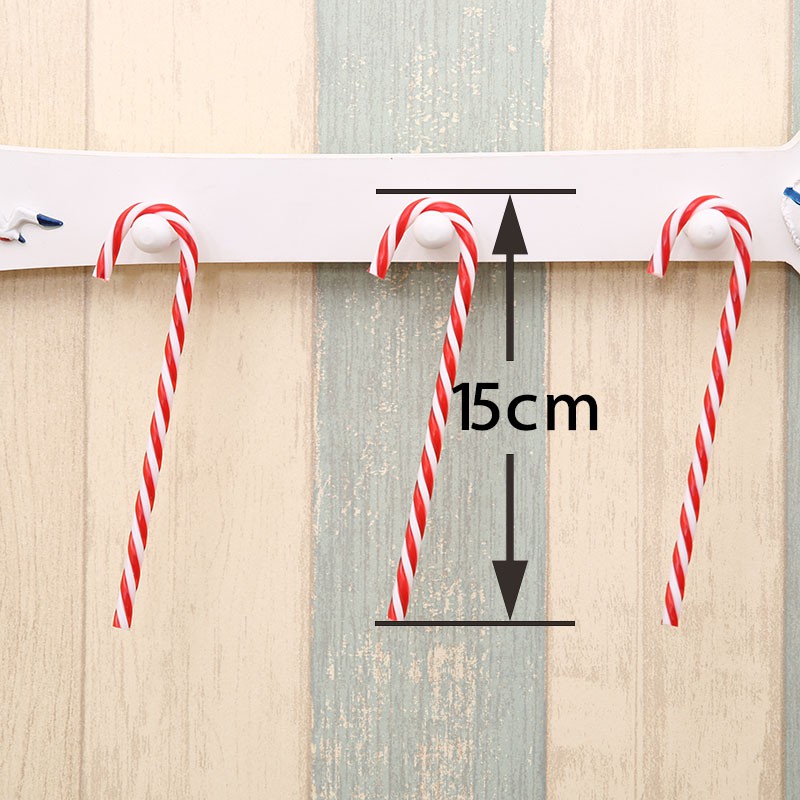Bộ 6 Cây Kẹo Trang Trí Cây Thông Giáng Sinh Năm Mới